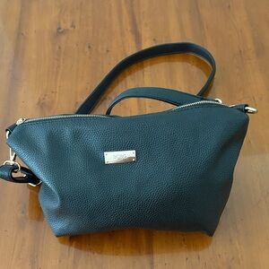 BCBG Black Pebble Grain Crossbody Bag